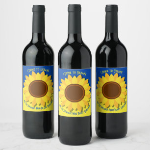 Étiquette Pour Bouteilles De Vin J'ai bu en Ukraine et les envahisseurs qui Plante 