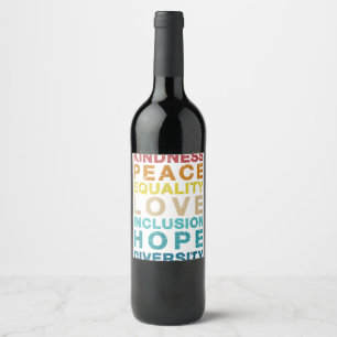 Étiquette Pour Bouteilles De Vin J'aime mon fils transgenre Gay pride LGBT Drapeau