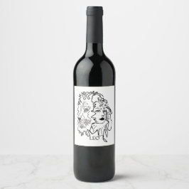 Étiquette Pour Bouteilles De Vin Je suis LEO