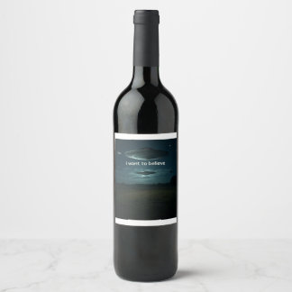 Étiquette Pour Bouteilles De Vin Je veux croire