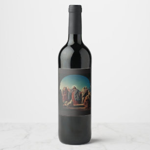 Étiquette Pour Bouteilles De Vin Jesus Wakes Lazarus par Robert Wilhelm Ekman