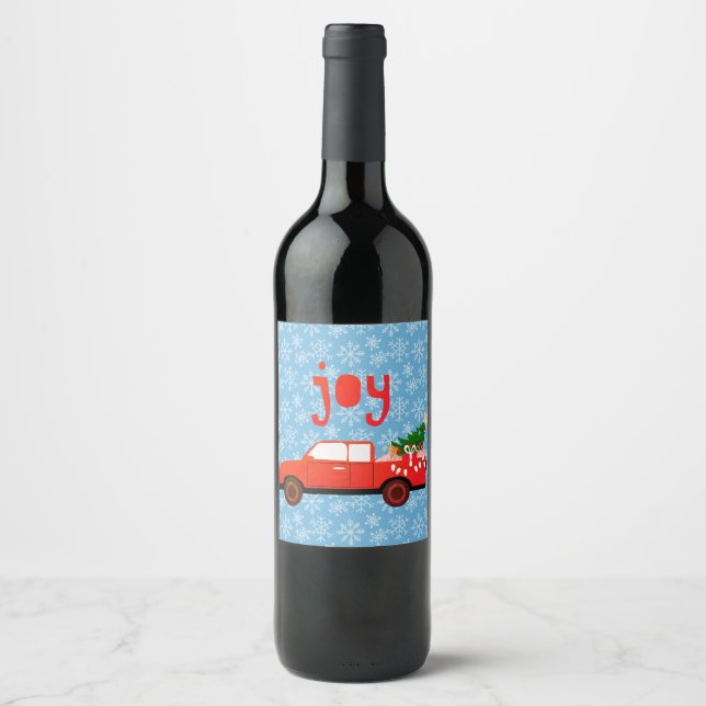 Étiquette Pour Bouteilles De Vin Joie (Devant)