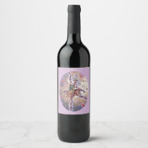 Joli Original Texté Ballerina Art Purple