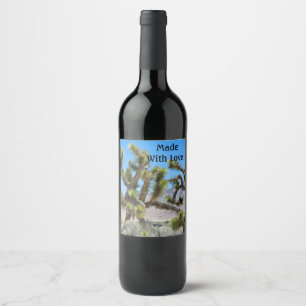Étiquette Pour Bouteilles De Vin Joshua Tree en Californie