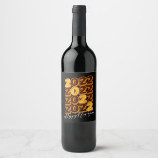 Étiquette Pour Bouteilles De Vin Joyeux New Year 2020