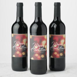 Étiquette Pour Bouteilles De Vin Joyeux Noël