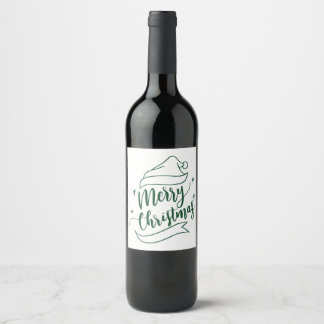 Étiquette Pour Bouteilles De Vin Joyeux Noël Vin lable