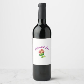 Étiquette Pour Bouteilles De Vin Jus de sirène