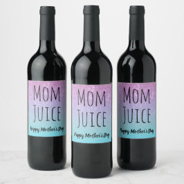 Étiquette Pour Bouteilles De Vin Jus maman