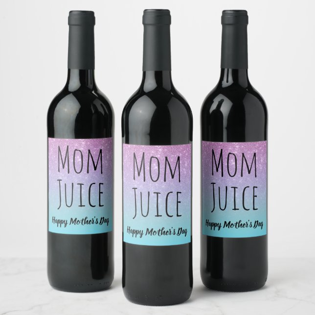Étiquette Pour Bouteilles De Vin Jus maman (Bouteilles)