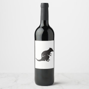 Étiquette Pour Bouteilles De Vin Juste un rat
