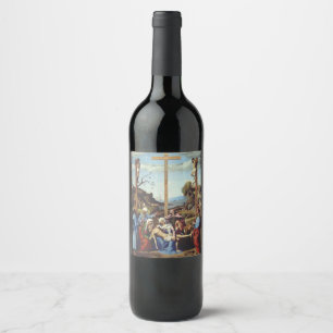 Étiquette Pour Bouteilles De Vin La Déposition de Jésus-Christ Iconographie Sacrée