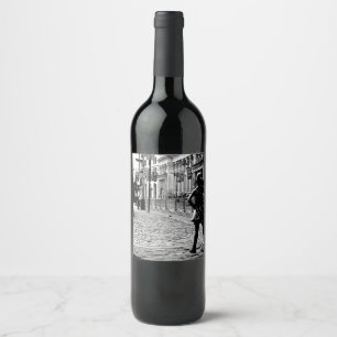 Étiquette Pour Bouteilles De Vin La fille sans peur