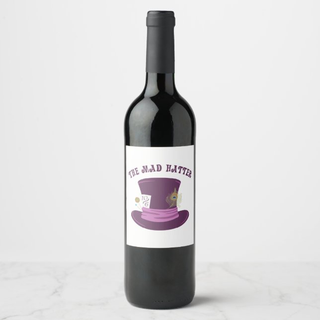 Étiquette Pour Bouteilles De Vin La haine folle (Devant)