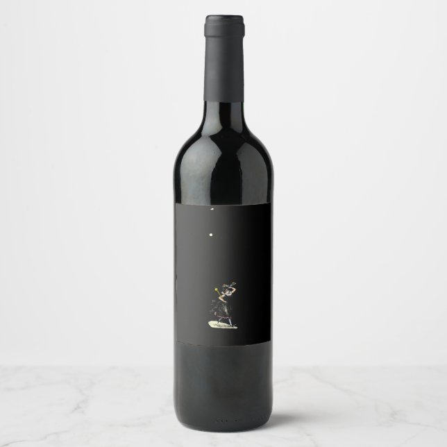 Étiquette Pour Bouteilles De Vin La magique femme mouche (Devant)