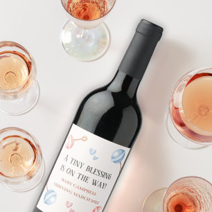 Étiquette Pour Bouteilles De Vin La petite bénédiction est sur le chemin de la Fair