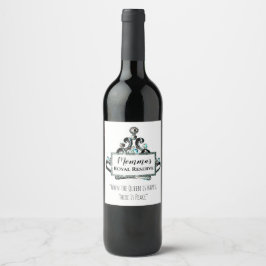 Étiquette Pour Bouteilles De Vin "La réserve royale de Momma"