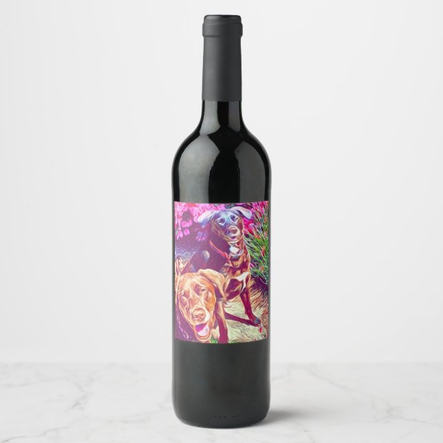 Étiquette Pour Bouteilles De Vin laboratoire de chocolat (Devant)