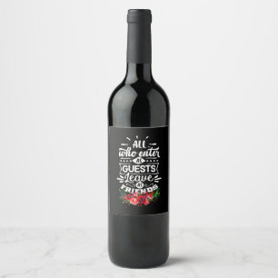 Étiquette Pour Bouteilles De Vin Laisser comme amis