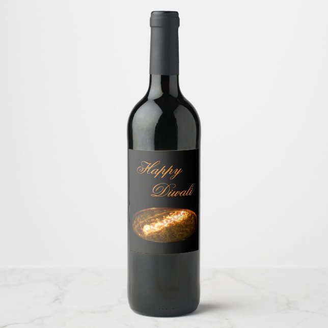 Étiquette Pour Bouteilles De Vin Lampe à beurre tibétain (Devant)