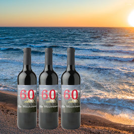 Étiquette Pour Bouteilles De Vin l'anniversaire personnalisé