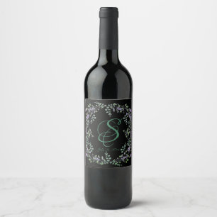 Étiquette Pour Bouteilles De Vin Lavande et Eucalyptus