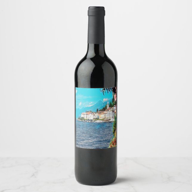 Étiquette Pour Bouteilles De Vin ldp BELLAGIO - Lac de Côme - (Devant)