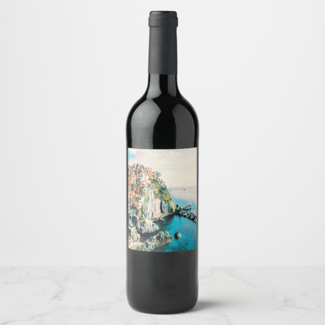 Étiquette Pour Bouteilles De Vin ldp Cinque Terre - Manarola (Devant)