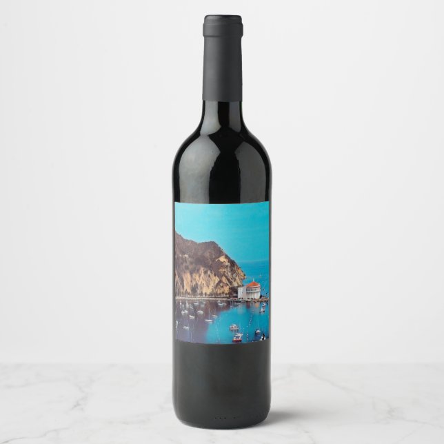 Étiquette Pour Bouteilles De Vin ldp PÈRE NOËL CATALINA ISLAND - port - (Devant)