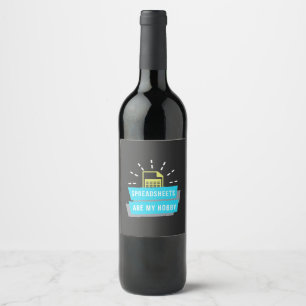 Étiquette Pour Bouteilles De Vin Le comptable Hobby sont des feuilles de calcul
