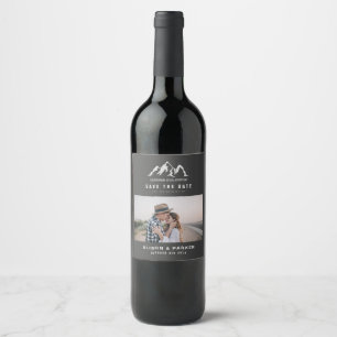 Étiquette Pour Bouteilles De Vin le début de notre aventure sauver la date invit