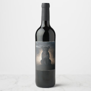 Étiquette Pour Bouteilles De Vin Le gardien des ombres : La lionne majestueuse