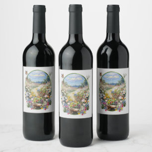 Étiquette Pour Bouteilles De Vin Le langage des fleurs