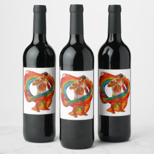 Étiquette Pour Bouteilles De Vin Le masculinités moderne et frappant de SlipperyJoe
