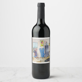 Étiquette Pour Bouteilles De Vin Le musicien