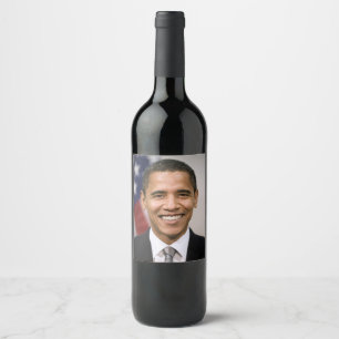 Étiquette Pour Bouteilles De Vin Le président élu américain Barack Obama