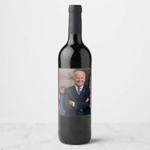 Étiquette Pour Bouteilles De Vin Le vice-président Joe Biden de la présidence Obama