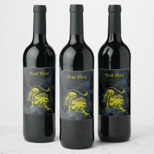 Étiquette Pour Bouteilles De Vin Léon