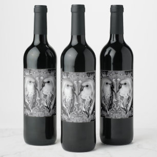 Étiquette Pour Bouteilles De Vin Les Budgies Miroir