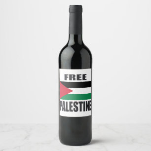Étiquette Pour Bouteilles De Vin Libérez la Palestine