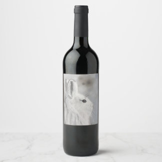 Étiquette Pour Bouteilles De Vin Lièvre de raquette