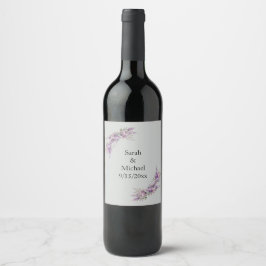 Étiquette Pour Bouteilles De Vin Lilac floral