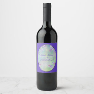 Étiquette Pour Bouteilles De Vin Lilac Lavender Mariage