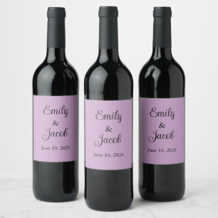 Étiquette Pour Bouteilles De Vin Lilac personnalisé