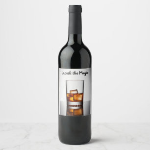 Étiquette Pour Bouteilles De Vin Liqueur magique miniature
