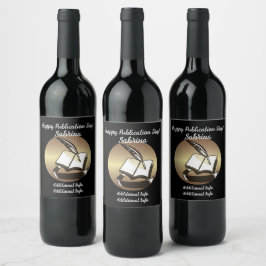 Étiquette Pour Bouteilles De Vin Livre D'Or Et Qualité