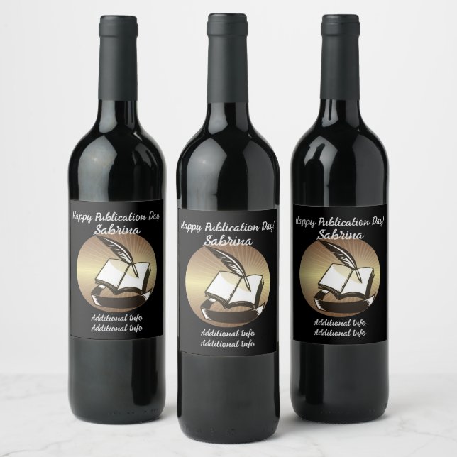Étiquette Pour Bouteilles De Vin Livre D'Or Et Qualité (Bouteilles)