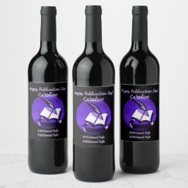 Étiquette Pour Bouteilles De Vin Livre Et Qualité Violets