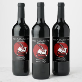 Étiquette Pour Bouteilles De Vin Livre Rouge Et Qualité