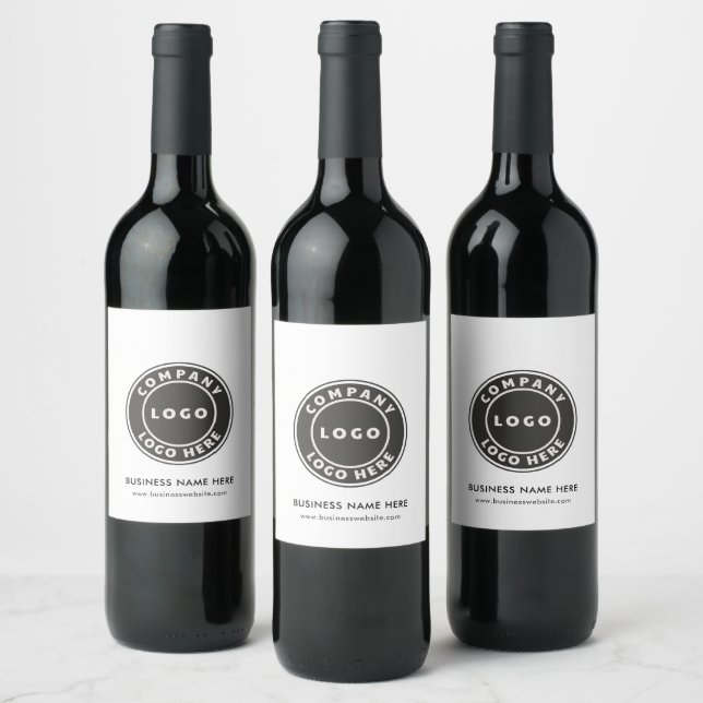 Étiquette Pour Bouteilles De Vin Logo d'entreprise moderne promotion (Bouteilles)